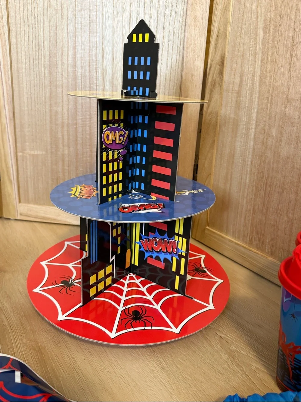 Spider-Man Red & Blue Party Supplies Kit - Official Marvel Style